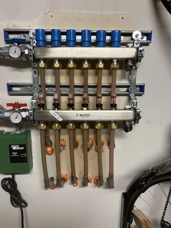 Plumber performing Gas Leak Detection at a residential property in Poland